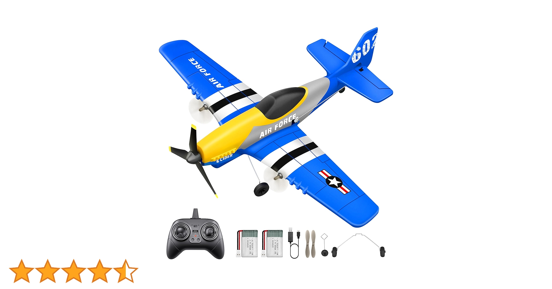 Amazon | HAWK'S WORK 3チャンネルRC飛行機 P-51D Mustang、 リモート